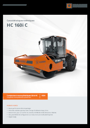 Valjci s jednim bubnjem Hamm HC 160i C
