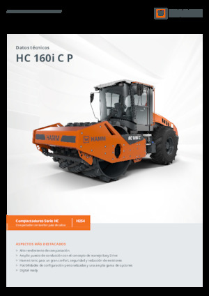 Valjci s jednim bubnjem Hamm HC 160i C P