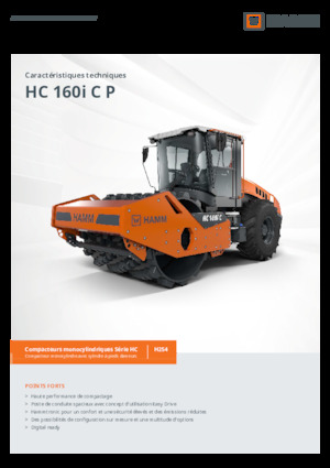 Valjci s jednim bubnjem Hamm HC 160i C P