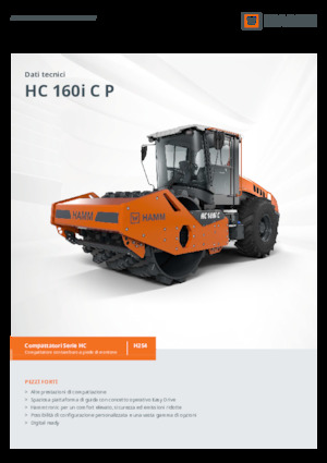 Valjci s jednim bubnjem Hamm HC 160i C P