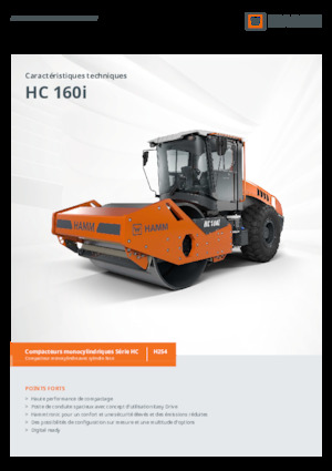 Valjci s jednim bubnjem Hamm HC 160i