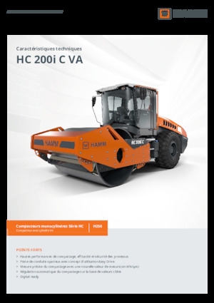 Valjci s jednim bubnjem Hamm HC 200i C VA