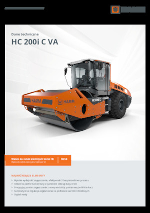 Valjci s jednim bubnjem Hamm HC 200i C VA