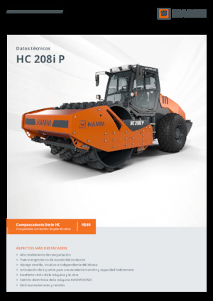 Valjci s jednim bubnjem Hamm HC 208i P