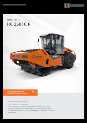Valjci s jednim bubnjem Hamm HC 250i C P