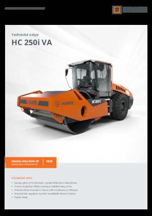 Valjci s jednim bubnjem Hamm HC 250i C VA
