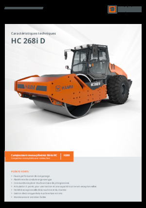 Valjci s jednim bubnjem Hamm HC 268i D