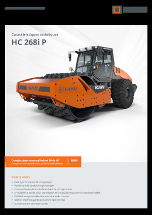Valjci s jednim bubnjem Hamm HC 268i P