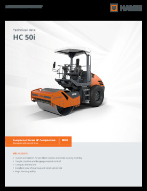 Valjci s jednim bubnjem Hamm HC 50i