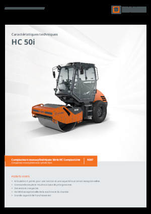 Valjci s jednim bubnjem Hamm HC 50i