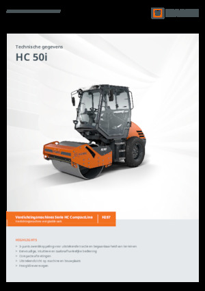 Valjci s jednim bubnjem Hamm HC 50i