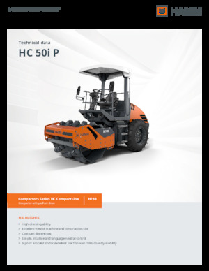 Valjci s jednim bubnjem Hamm HC 50i P