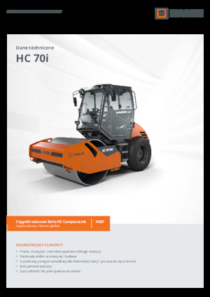 Valjci s jednim bubnjem Hamm HC 70i