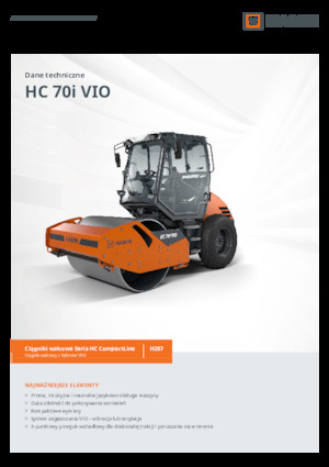 Valjci s jednim bubnjem Hamm HC 70i VIO