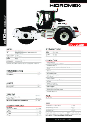 Valjci s jednim bubnjem Hidromek HMK 110 CS