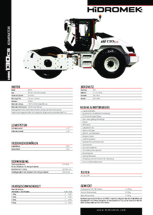 Valjci s jednim bubnjem Hidromek HMK 130 CS