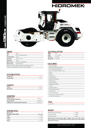 Valjci s jednim bubnjem Hidromek HMK 130 CS