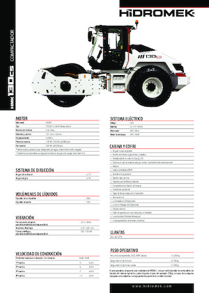 Valjci s jednim bubnjem Hidromek HMK 130 CS