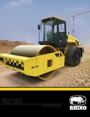 Valjci s jednim bubnjem RHINO RC160