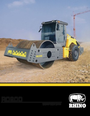 Valjci s jednim bubnjem RHINO RC200