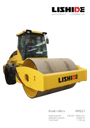 Valjci s jednim bubnjem Lishide RM227