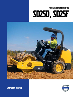 Valjci s jednim bubnjem Volvo SD25D