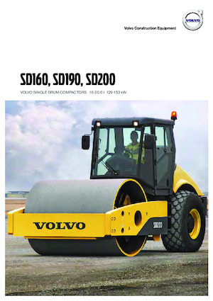 Valjci s jednim bubnjem Volvo SD190