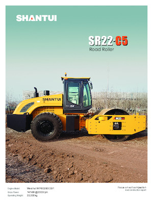Valjci s jednim bubnjem Shantui SR22-C5