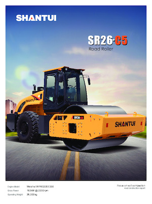 Valjci s jednim bubnjem Shantui SR26-C5