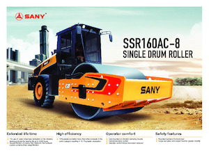 Valjci s jednim bubnjem Sany SSR160AC-8