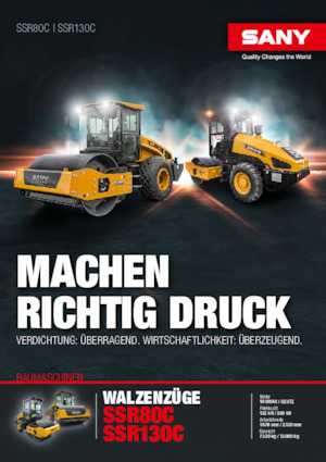 Valjci s jednim bubnjem Sany SSR80C