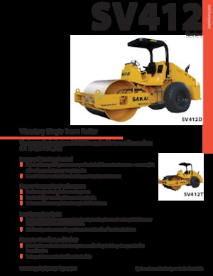Valjci s jednim bubnjem Sakai SV412T
