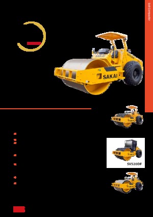 Valjci s jednim bubnjem Sakai SV520TF