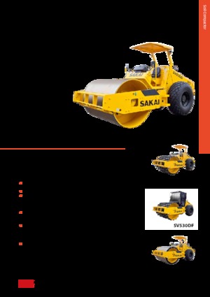 Valjci s jednim bubnjem Sakai SV530TF