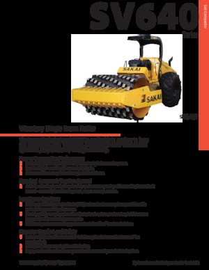 Valjci s jednim bubnjem Sakai SV640T