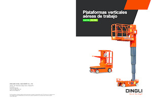Vertikalna podizna platforma s jednim jarbolom Dingli AMWP8-3100