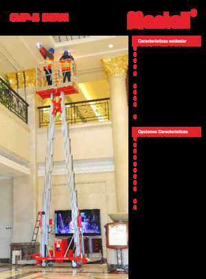 Vertikalna podizna platforma s jednim jarbolom Mantall CMP14-S