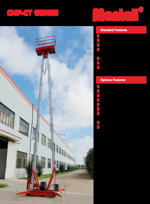 Vertikalna podizna platforma s jednim jarbolom Mantall CMP16CT