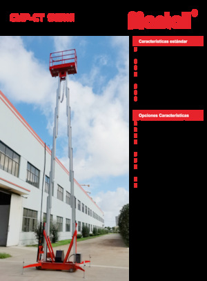 Vertikalna podizna platforma s jednim jarbolom Mantall CMP16CT