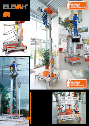 Vertikalna podizna platforma s jednim jarbolom Faraone Elevah 61