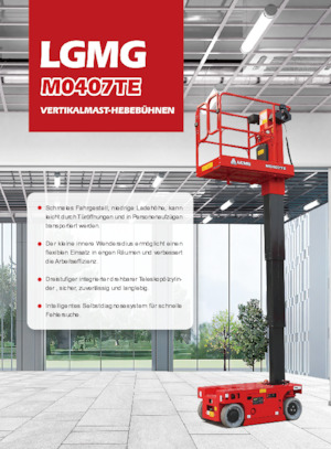 Vertikalna podizna platforma s jednim jarbolom LGMG  M0407TE