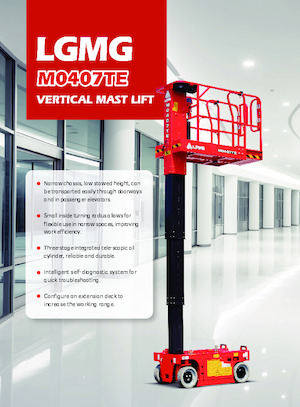 Vertikalna podizna platforma s jednim jarbolom LGMG  M0407TE