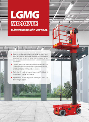 Vertikalna podizna platforma s jednim jarbolom LGMG  M0407TE