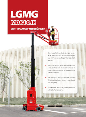 Vertikalna podizna platforma s jednim jarbolom LGMG  M0810JE