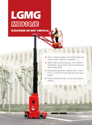 Vertikalna podizna platforma s jednim jarbolom LGMG  M0810JE
