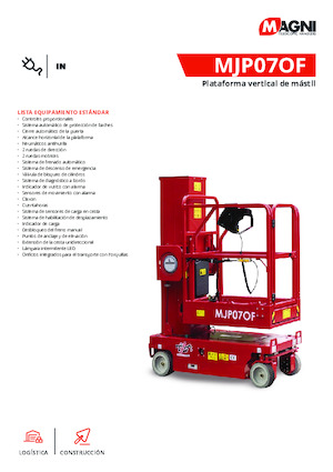 Vertikalna podizna platforma s jednim jarbolom MAGNI MJP07of