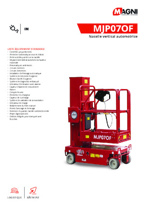 Vertikalna podizna platforma s jednim jarbolom MAGNI MJP07of