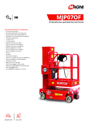 Vertikalna podizna platforma s jednim jarbolom MAGNI MJP07of