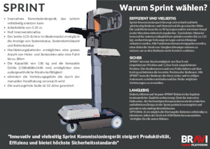 Vertikalna podizna platforma s jednim jarbolom Bravi Sprint