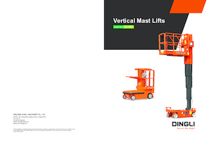Vertikalna podizna platforma s jednim jarbolom Dingli TT48